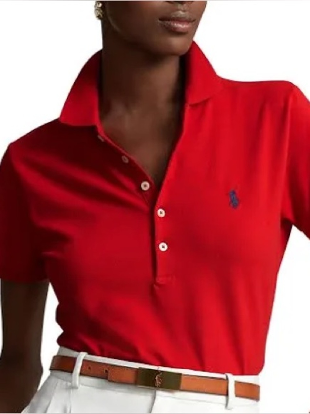 Polo by Ralph Lauren Red Short-Sleeve Classic Polo with Navy Pony